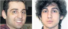  ?? LOWELL SUN AND FBI FILE ?? ACCUSED: Court documents state that a friend of Dzohkhar Tsarnaev, right, told prosecutor­s Dzohkhar revealed that his brother Tamerlan, left, was involved in a Waltham triple slaying in 2011.