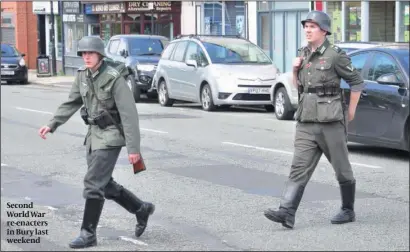  ?? PHOTO: LAWRENCE PURCELL ?? Second World War re-enacters in Bury last weekend