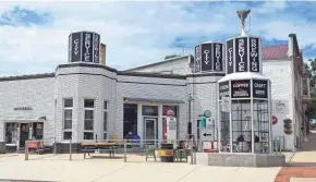  ??  ?? City Service Brewing is located in a refurbishe­d 1930s gas station in Darlington.