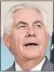  ??  ?? Tillerson