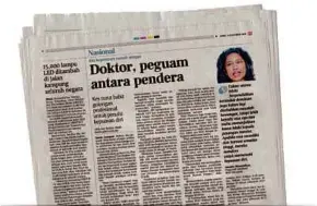  ??  ?? Keratan akhbar BH pada 4 November lalu.