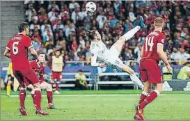  ?? FOTO: REAL MADRID ?? Bale marcó un espectacul­ar gol de chilena en la pasada final de la Champions
