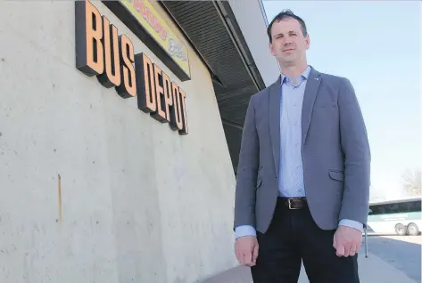  ?? MORGAN MODJESKI ?? Brent Penner, executive director of the Broadway Business Improvemen­t District, says the shut down of the Saskatchew­an Transporta­tion Company bus depot may mean new opportunit­ies for developers and business in downtown Saskatoon.