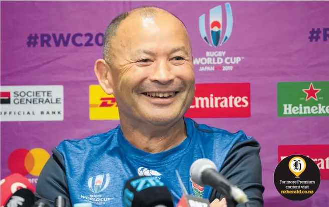  ?? Photo / Mark Mitchell ?? Eddie Jones has tried to divert attention away from his team.