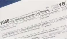  ?? Mark Lennihan / Associated Press ?? A new rule caps the state and local taxes you can deduct on a federal return. That may make more of your income taxable.