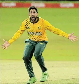  ?? Isuru Sameera/Gallo Images ?? Twirling: Tabraiz Shamsi says it is a refreshing change for the spinners to be given a good run in the side ahead of the World Cup in October. /