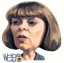  ??  ?? Webb’s view of Dame Cheryll Sotheran in 1998.