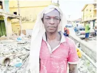  ?? ?? Abdulazeez Abaja at one of his demolition sites