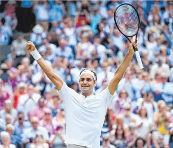  ?? FOTO: IMAGO ?? König von Wimbledon: Mit seinem achten London-Sieg ist Roger Federer nun alleiniger Rekordmann.