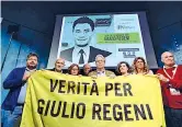  ??  ?? Verità
I genitori di Giulio, Paola Defendi e Claudio Regeni in un incontro al Salone del Libro di Torino (Lapresse)