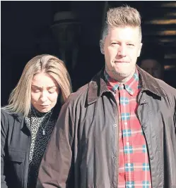  ??  ?? Top: Luke Pirie arriving at the High Court in Glasgow yesterday, where he was jailed for six years. Above: Harlow’s parents Sara and Steven Edwards welcomed the verdict and sentence, but said it will never match the life sentence they now face without...