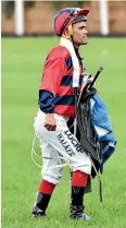  ?? VINCE CALIGIURI/GETTY IMAGES ?? Michael Walker after getting injured at the barriers in Melbourne in November.