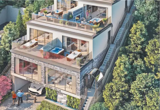  ??  ?? An artist’s impression of the seven-suite Queenstown Views Villa hotel Kevin Carlin is building in Queenstown.