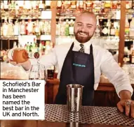  ?? ?? Schofield’s Bar in Manchester has been named the best bar in the UK and North.