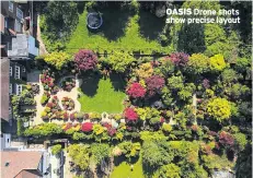 ??  ?? OASIS Drone shots show precise layout