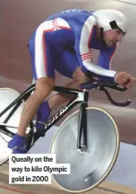  ??  ?? Queally on the way to kilo olympic gold in 2000