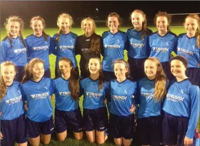  ??  ?? The Ursuline College team who finished second at the Rod Houston Cup in Lilleshall in England. The Ursuline were 4- 0 winners of the English runners- up Thomas Telford School on Friday, before falling to a 1- 0 defeat at the hands of eventual winners...