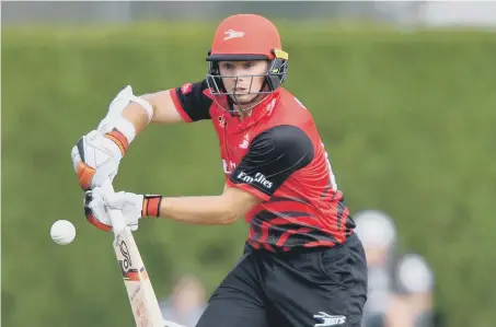  ??  ?? Durham Jets’ Tom Latham hit a half century.