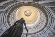  ?? Associated Press ?? The Rotunda of the U.S. Capitol on Friday. The partial government shutdown will almost certainly be handed off to a divided government to solve in the new year.