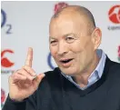  ??  ?? England head coach Eddie Jones.