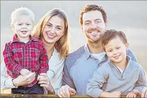  ?? GOFUNDME VIA CP ?? Tara Smith Roe of Okotoks, Alta., is shown with her family in a photo from a GoFundMe page for the Roe/Smith family. She has beem confirmed as the fourth Canadian killed during the mass shooting in Las Vegas Sunday night.