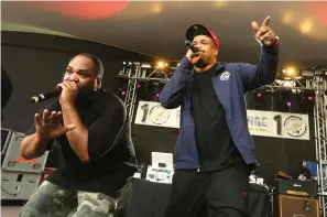  ?? Invision/AP, Files ?? ■ De La Soul’s Vincent Mason, left, and David Jude Jolicoeur perform at Rachael Ray’s Feedback Party at Stubb’s during the South by Southwest Music Festival on Saturday March 18, 2017, in Austin, Texas.