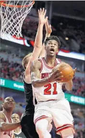  ?? Terrence Antonio James Chicago Tribune ?? JIMMY BUTLER, who was traded to the Timberwolv­es from the Bulls, has been among the hot topics.