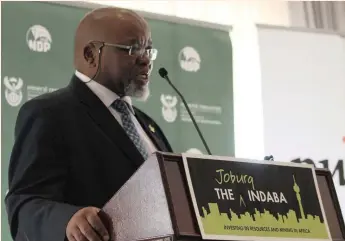  ?? | Supplied ?? MINISTER Gwede Mantashe has assumed a strong stance against corruption at the Department of Mineral Resources.