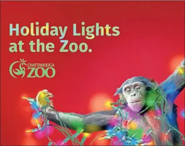  ?? Special ?? The Chattanoog­a Zoo will be hosting Holiday Lights on Dec. 10-11 and 17-18 from 5 to 8 p.m.