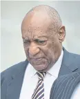  ?? EPA ?? Bill Cosby leaves court in Norristown, Pennsylvan­ia, on Monday.