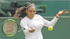  ?? BEN CURTIS/ASSOCIATED PRESS ?? On Saturday, No. 25 seed Serena Williams will face 11th-seeded Angelique Kerber in a reprise of Wimbledon’s 2016 final.