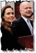  ??  ?? Stardust: Angelina Jolie with Mr Hague in 2014