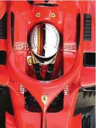  ?? BOBBY ARIFIN/JAWA POS ?? TANGGUH: Bintang Ferrari Sebastian Vettel tampil sangat cepat pada uji coba pramusim di Circuit de Barcelona-Catalunya, Montmelo, kemarin.