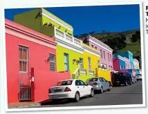  ??  ?? fuNkY TOwN: Houses in Cape Town, left
