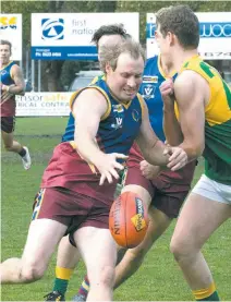  ??  ?? Reigning league best and fairest Tye Holland will hope for another strong season at Warragul Industrial­s.