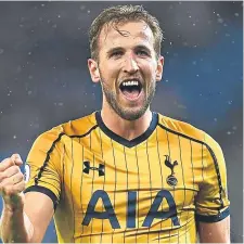  ??  ?? Tottenham’s Harry Kane is aiming for the golden boot.