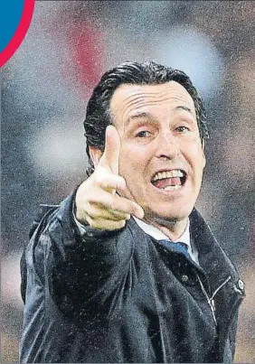  ?? FOTO: AGENCIAS ?? Caracterís­tico gesto de Unai Emery dirigiendo un partido del PSG