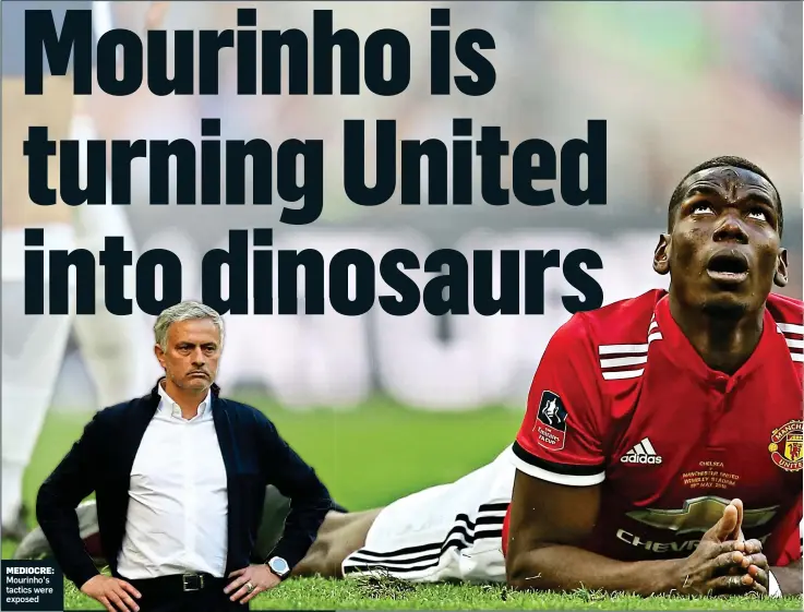  ?? ?? MEDIOCRE: OCRE: Mourinho’s nho’s tactics were exposed ed