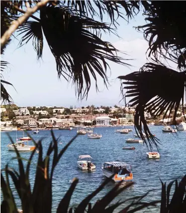  ?? Foto: dpa/Horst Ossinger ?? Blick auf den Jachthafen von Hamilton, der Hauptstadt der Bermuda-Inseln