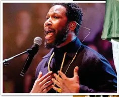  ?? ?? ALL GROWN UP: Billie Eilish, right, on stage in Paris. Above: Cory Henry at the Proms