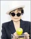  ?? Evan Agostini Invision / AP ?? YOKO ONO shared an avantgarde sensibilit­y with Ichiyanagi, her first husband.