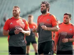  ?? GETTY IMAGES ?? All Blacks lock and Crusaders captain Sam Whitelock (centre) is expected to be one of the first players invited to attend the All Blacks training camps during Super Rugby. Kieran Read (left) will be sidelined until mid-April while he recovers from back...