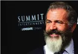  ??  ?? This file photo taken on October 24, 2016 shows Mel Gibson on arrival for the special screening of the film he directed, “Hacksaw Ridge”, at the Samuel Goldwyn Theater in Beverly Hills, California. — AFP