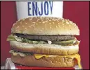  ?? AP ?? A university study says that paying McDonald’s workers $15 an hour would add about 17 cents to the cost of each Big Mac.