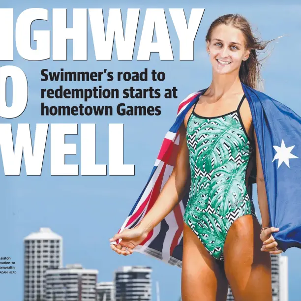  ?? Picture: ADAM HEAD ?? Gold Coast swimmer Leiston Pickett has extra motivation to succeed at the Commonweal­th Games.