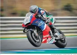  ?? ÁLVARO RIVERO / CIRCUITO DE JEREZ ?? Álex Márquez completó un programa de 75 vueltas.