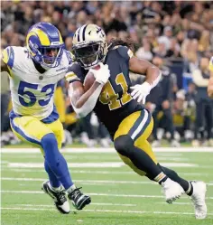  ?? ?? AFIANZAR. Los Rams buscan sellar en casa el asegurar su puesto en los Playoffs ante unos luchones Saints con el mismo sueño.