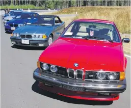  ??  ?? A BMW M635 CSi, foreground, was among the contingent of classic German cars on display.