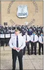  ?? Contribute­d image / Instagram ?? New Haven Police Chief Otoniel Reyes and a number of department members speak out against police brutality in a video posted on Instagram.