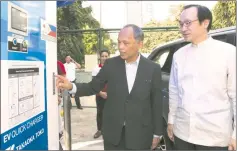  ??  ?? ENERGY Secretary Alfonso G. Cusi with Japanese Ambassador to the Philippine­s Koji Haneda